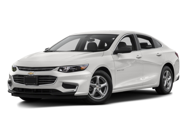 2016 Chevrolet Malibu LS in Mosaic Black Metallic — front three-quarter view