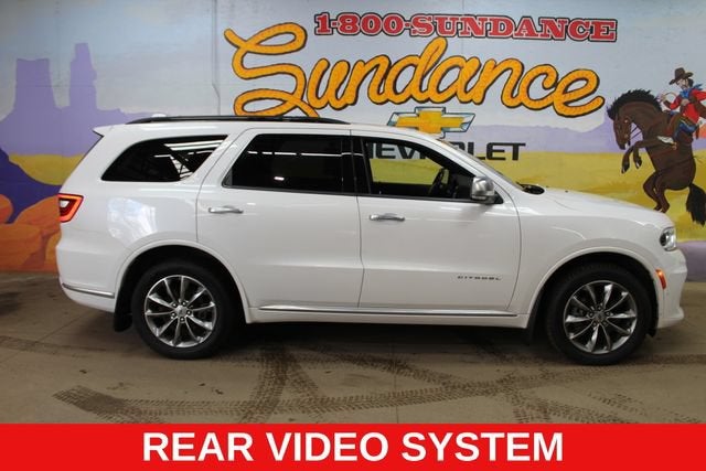 2021 Dodge Durango Citadel in Ivory Tri-Coat — front three-quarter view