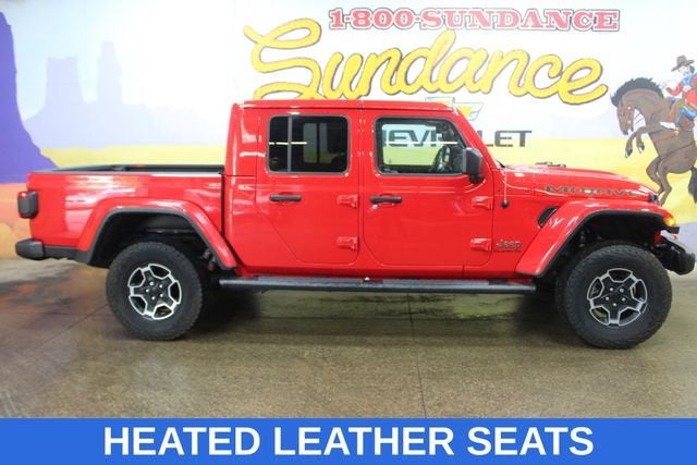 2023 Jeep Gladiator Mojave in Firecracker Red — front three-quarter view
