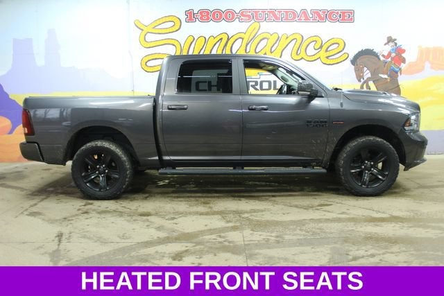 2017 RAM 1500 Sport in Granite Crystal — front three-quarter view