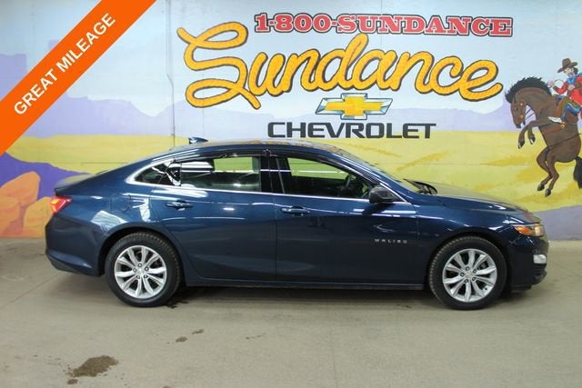 2021 Chevrolet Malibu LT in Blue — front three-quarter view