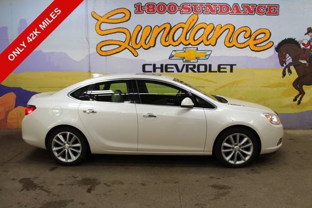 2015 Buick Verano Premium Turbo Group in White Diamond Tricoat — front three-quarter view