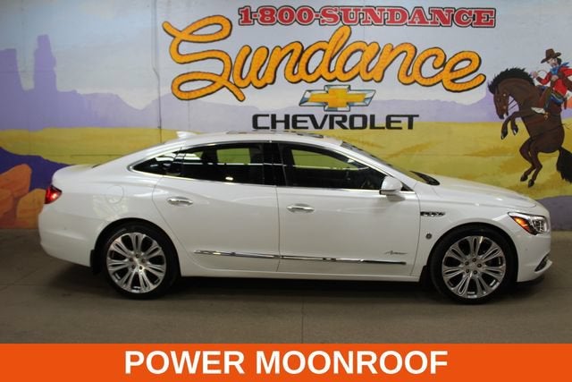 2019 Buick LaCrosse Avenir in White — front three-quarter view