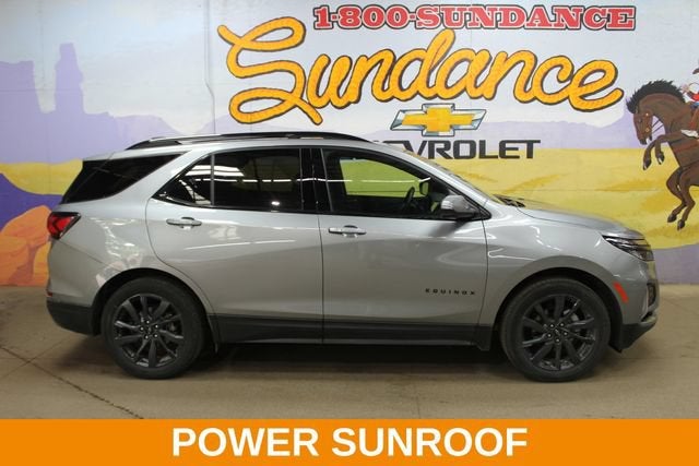 2023 Chevrolet Equinox RS in Sterling Gray Metallic — front three-quarter view