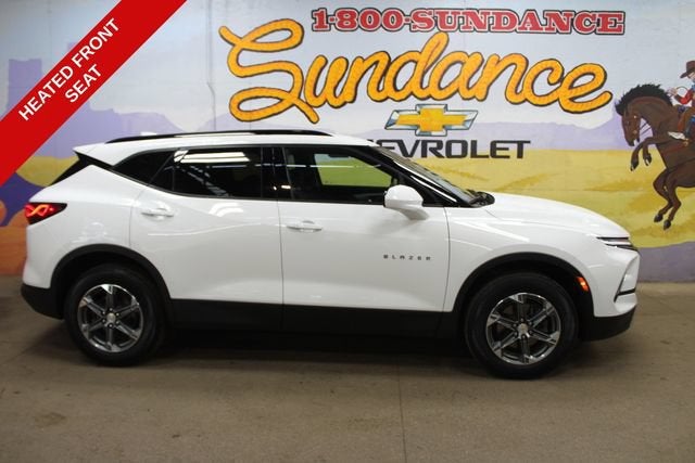 2024 Chevrolet Blazer 2LT in Summit White — front three-quarter view
