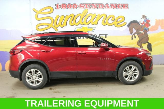 2019 Chevrolet Blazer 4DR AWD LT in Cajun Red Tintcoat — front three-quarter view