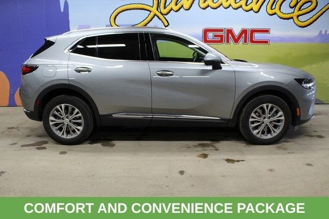 2023 Buick Envision Preferred in Moonstone Gray Metallic — front three-quarter view