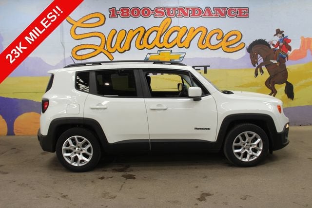 2015 Jeep Renegade Latitude in White — front three-quarter view
