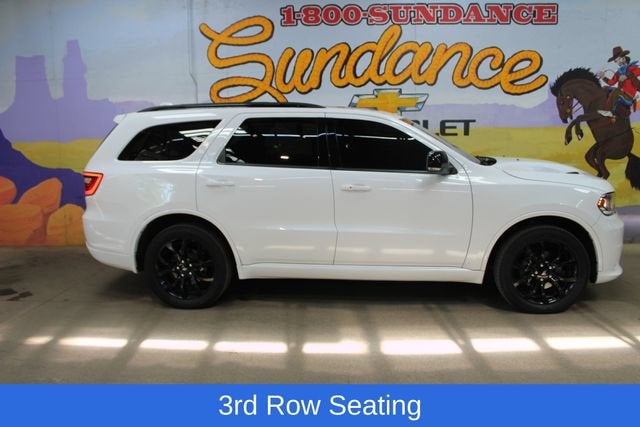2020 Dodge Durango GT Plus AWD in White — front three-quarter view