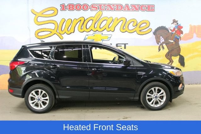 2019 Ford Escape SE in Black — front three-quarter view