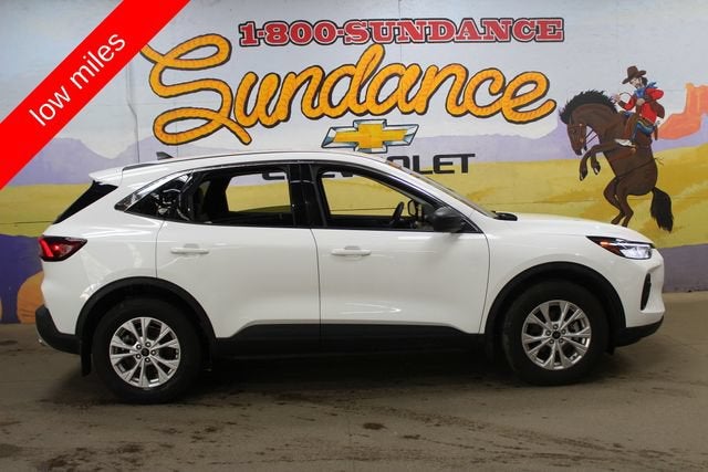 2023 Ford Escape Active in White — front three-quarter view