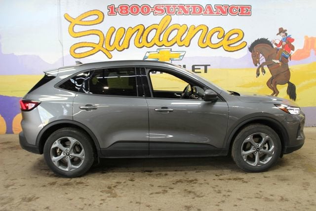 2025 Ford Escape ST-Line in Grey — front three-quarter view
