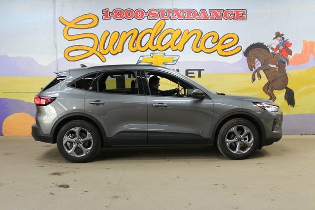 2025 Ford Escape ST-Line in Grey — front three-quarter view