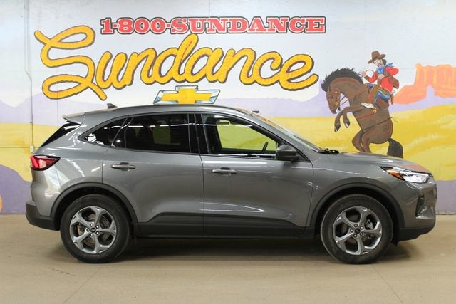 2025 Ford Escape ST-Line in Grey — front three-quarter view
