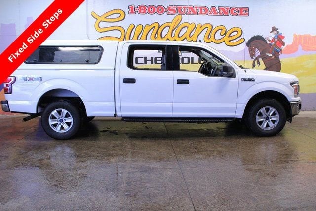 2019 Ford F-150 XLT in White — front three-quarter view