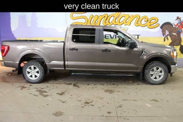 2022 Ford F-150 XL in Stone Grey Meta — front three-quarter view