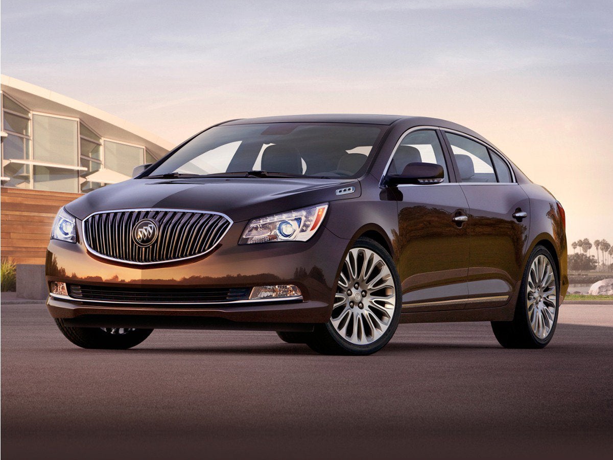 2015 Buick LaCrosse Premium II in Carbon Black Metallic — front three-quarter view