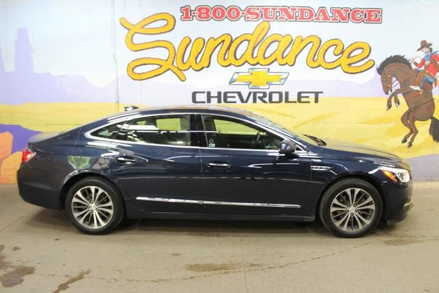 2017 Buick LaCrosse Essence in Blue — front three-quarter view