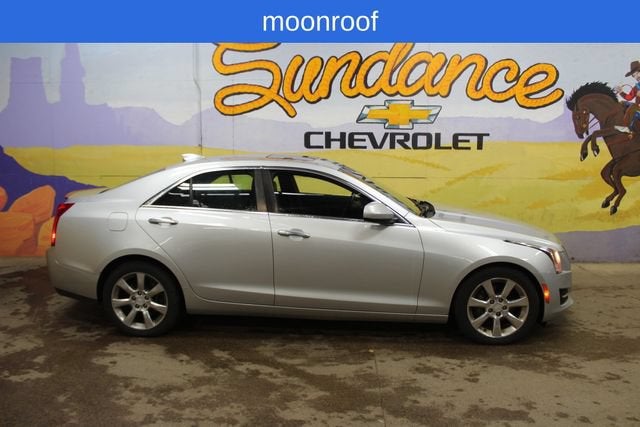 2016 Cadillac ATS Standard AWD in Silver — front three-quarter view