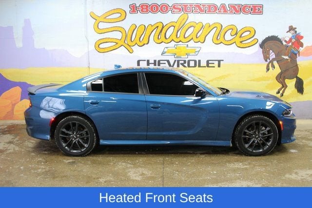 2023 Dodge Charger GT AWD in Blue — front three-quarter view