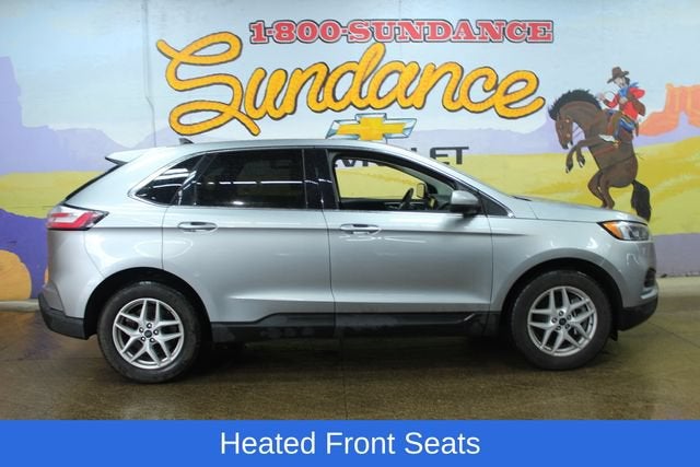 2024 Ford Edge SEL in Silver — front three-quarter view
