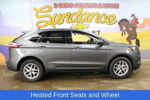 2024 Ford Edge SEL in Gray — front three-quarter view