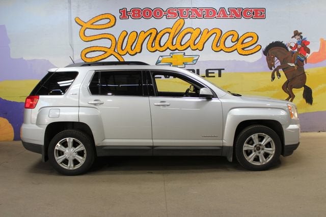 2017 GMC Terrain SLE in Silver — front three-quarter view