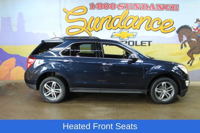 2016 Chevrolet Equinox LTZ in Blue Velvet Metallic — front three-quarter view