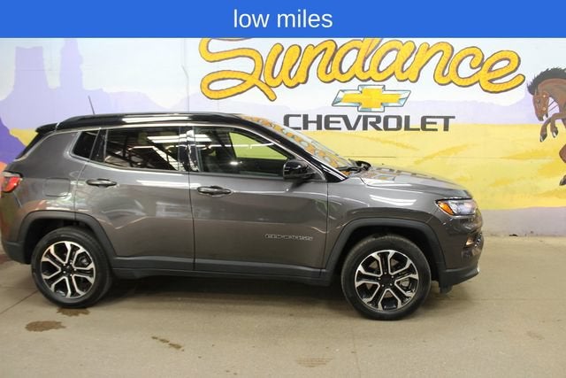 2023 Jeep Compass Limited 4x4 in Gray — front three-quarter view