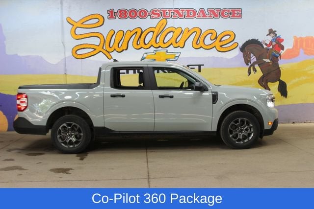 2024 Ford Maverick XLT in Cactus Gray — front three-quarter view