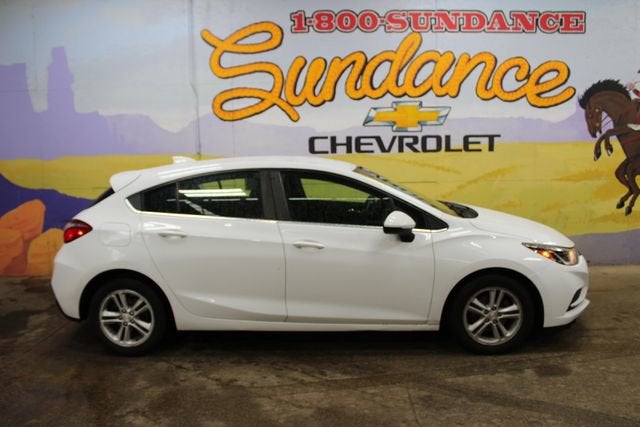2017 Chevrolet Cruze LT in White — front three-quarter view