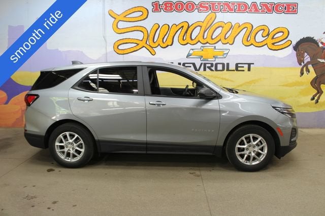 2023 Chevrolet Equinox LS in Sterling Gray Metallic — front three-quarter view