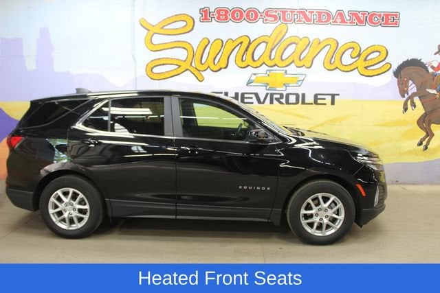 2024 Chevrolet Equinox LT in Mosaic Black Metallic — front three-quarter view