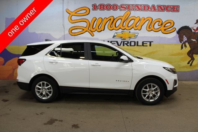 2024 Chevrolet Equinox LT in Summit White — front three-quarter view