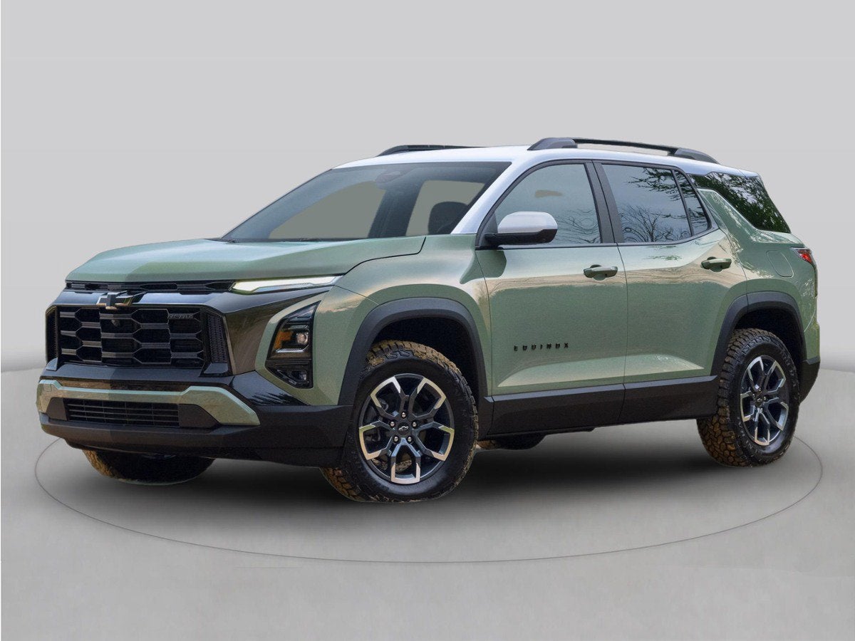 2027 Chevrolet Equinox AWD LT in Mosaic Black Metallic — front three-quarter view
