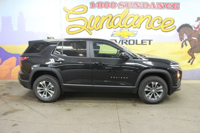 2027 Chevrolet Equinox AWD LT in Mosaic Black Metallic — front three-quarter view