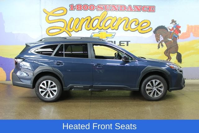 2025 Subaru Outback Premium in Blue — front three-quarter view