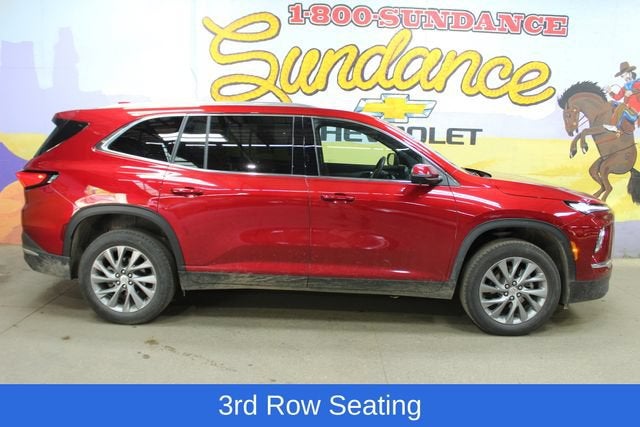 2025 Buick Enclave Preferred in Cherry Red Tintcoat — front three-quarter view