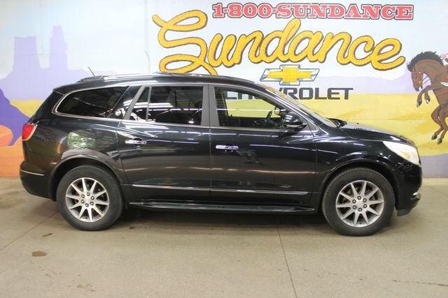 2015 Buick Enclave Leather in Carbon Black Metallic — front three-quarter view