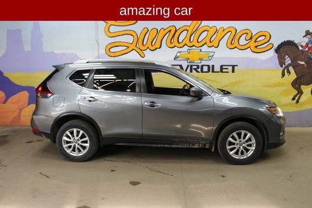 2020 Nissan Rogue S in Gray — front three-quarter view