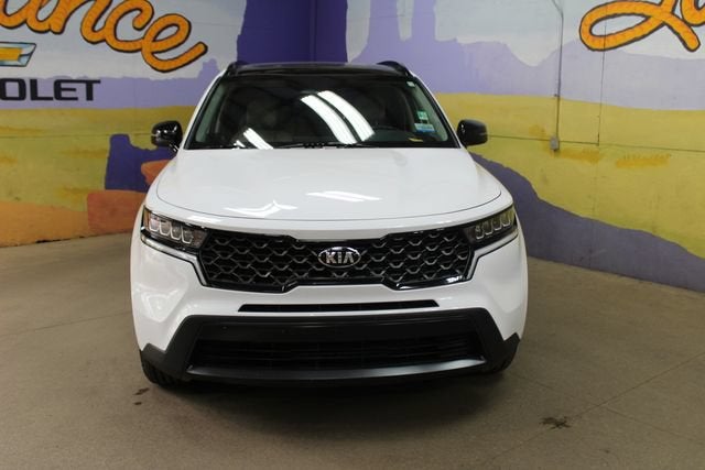 2021 Kia Sorento — rear three-quarter view
