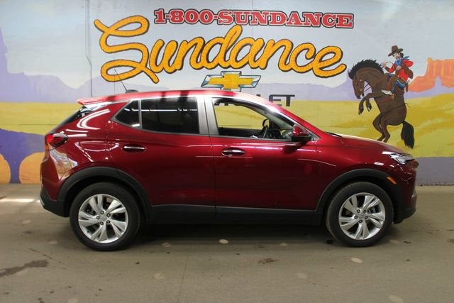 2024 Buick Encore GX Preferred in Cinnabar Metallic — front three-quarter view