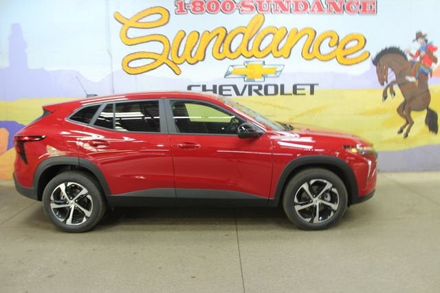 2026 Chevrolet Trax 1RS in Apex Red — front three-quarter view