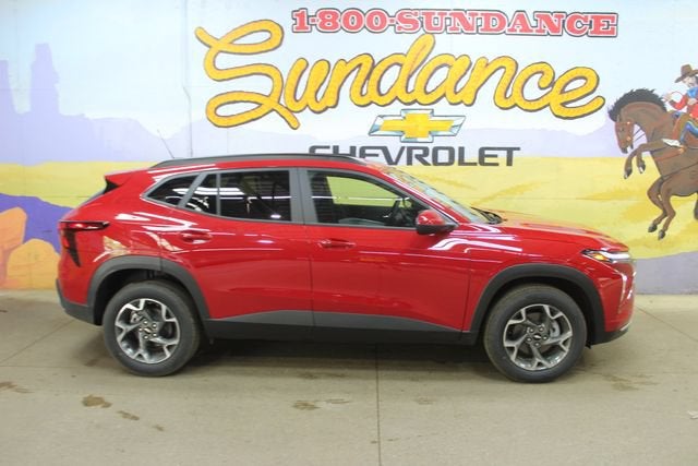 2026 Chevrolet Trax LT in Apex Red — front three-quarter view