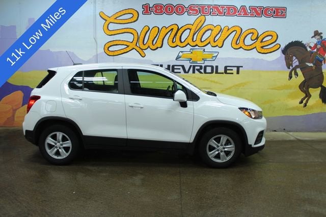 2020 Chevrolet Trax LS in Summit White — front three-quarter view