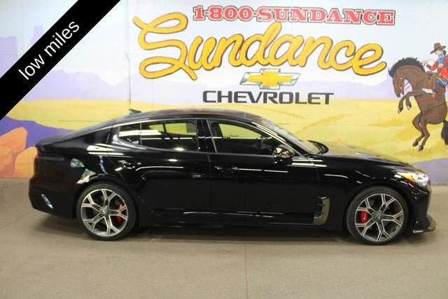 2020 Kia Stinger GT2 in Black — front three-quarter view