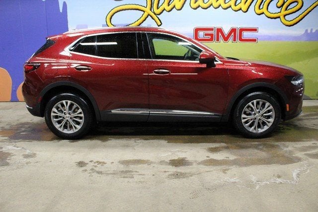 2023 Buick Envision Preferred in Cinnabar Metallic — front three-quarter view